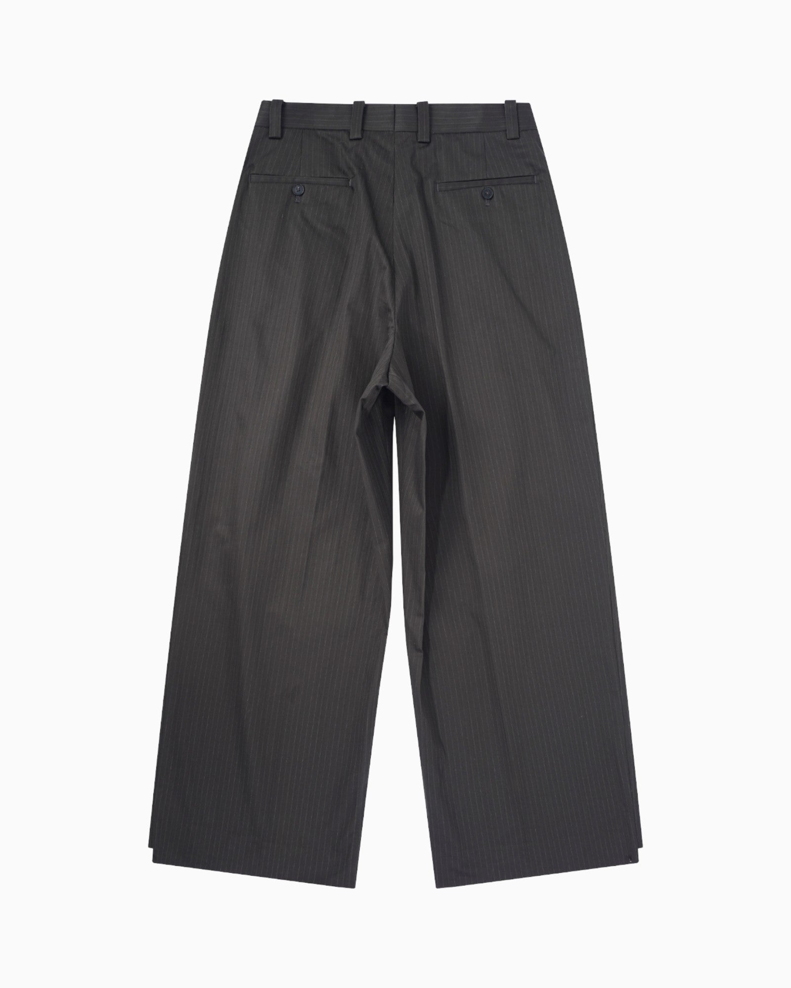 001 Wide Dress Pants - Black - MEG.S