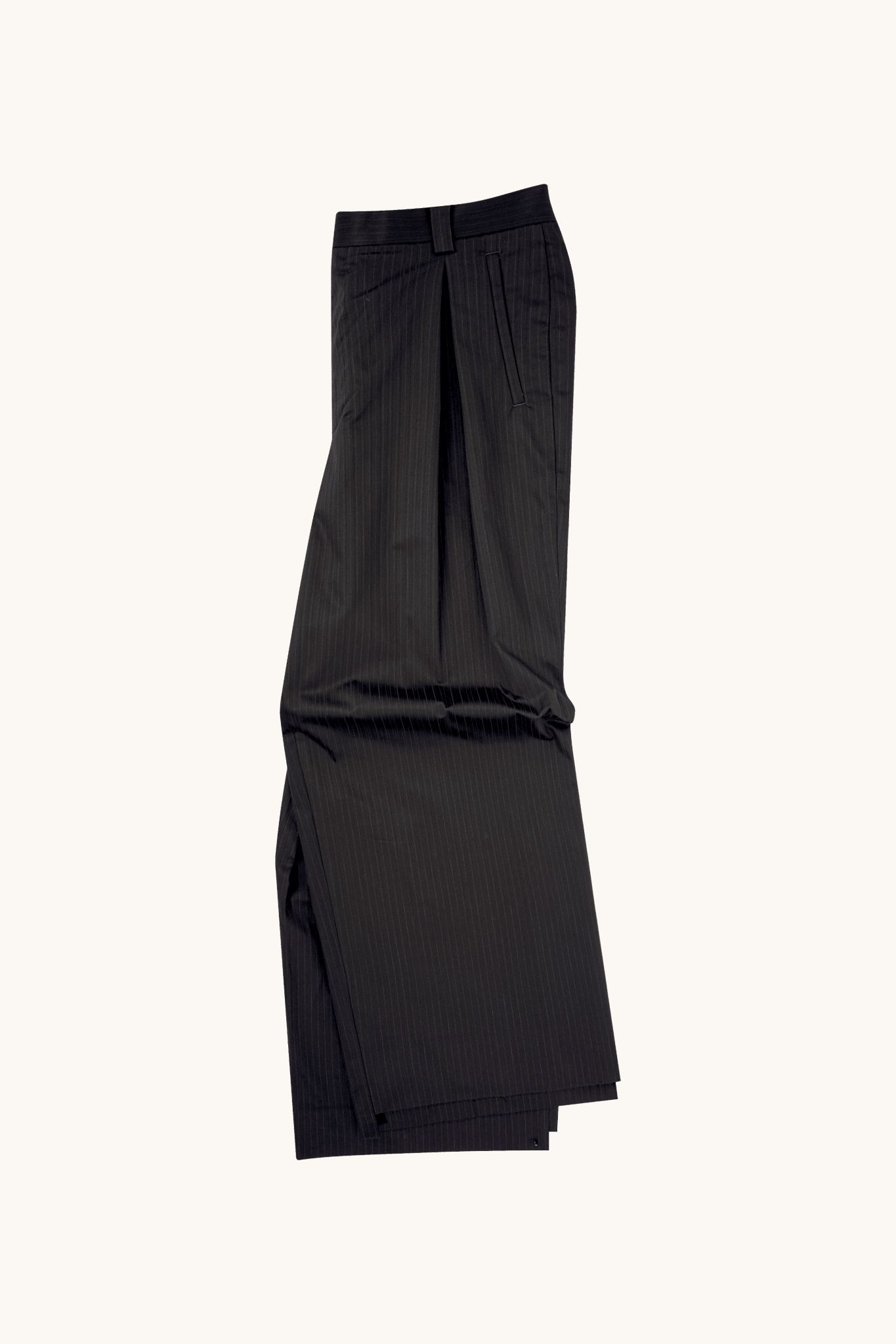 001 Wide Dress Pants - Black - MEG.S