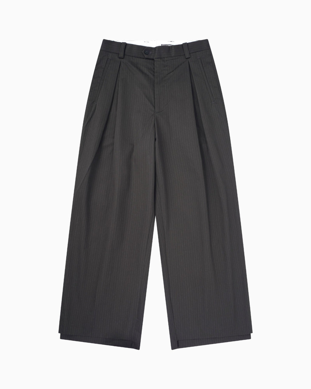 001 Wide Dress Pants - Black - MEG.S