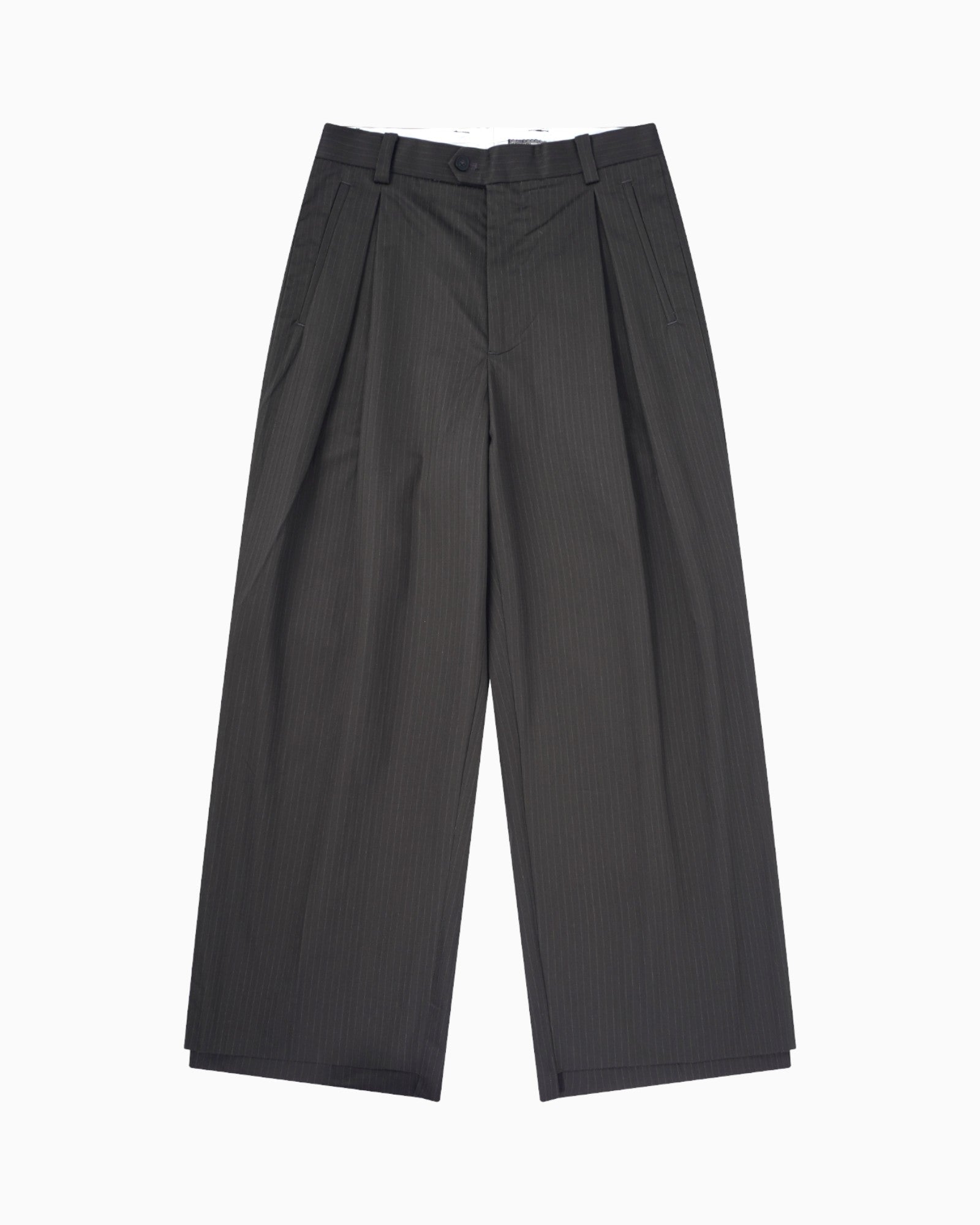 001 Wide Dress Pants - Black - MEG.S
