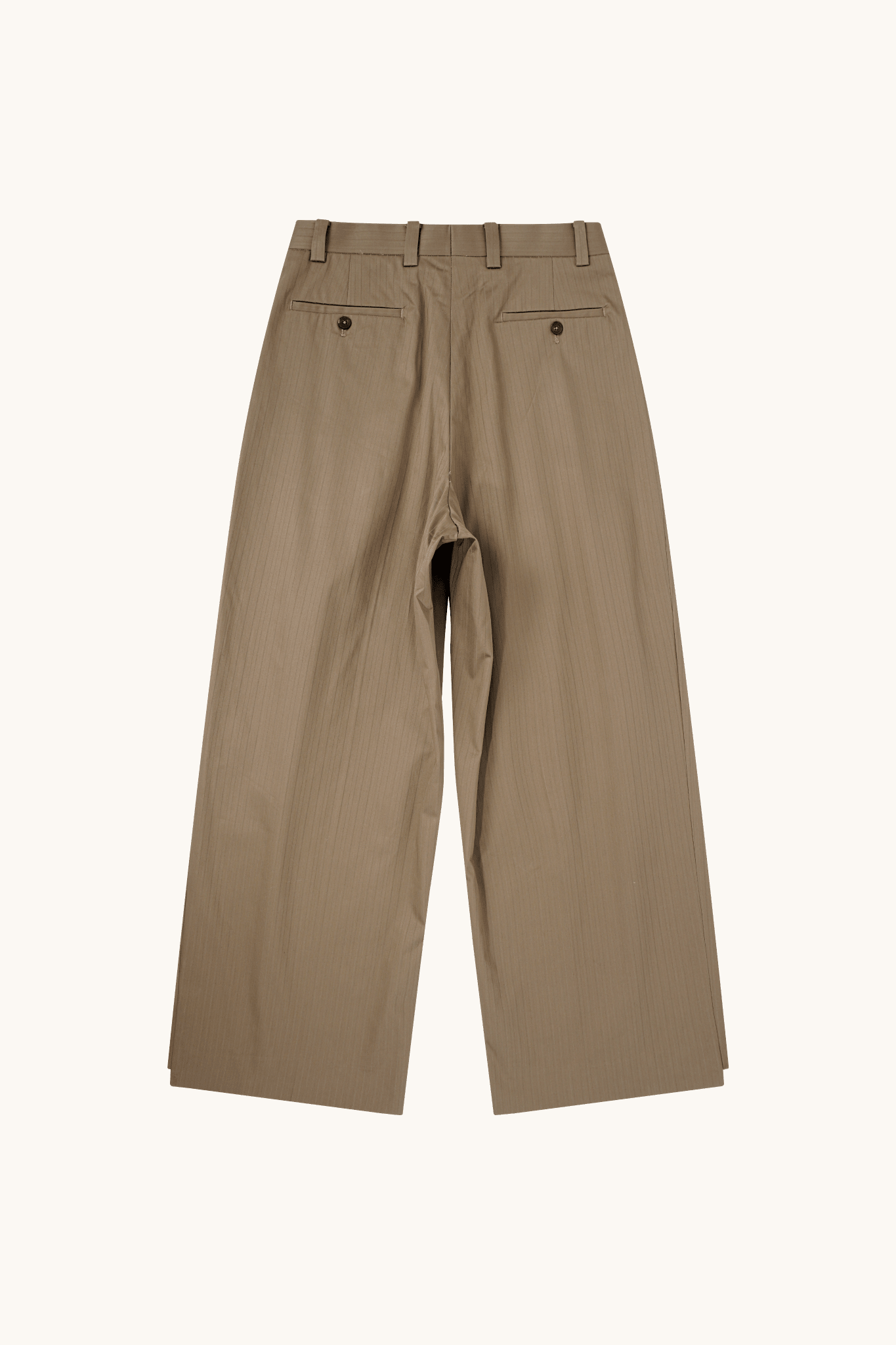 001 Wide Dress Pants - Taupe - MEG.S