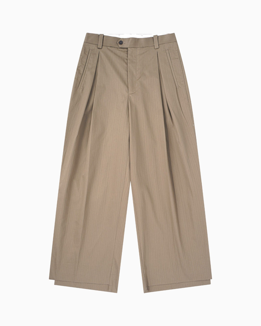 001 Wide Dress Pants - Taupe - MEG.S