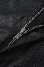 001A Wide Dress Pants - Shiny Black - MEG.S