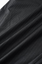 001A Wide Dress Pants - Shiny Black - MEG.S