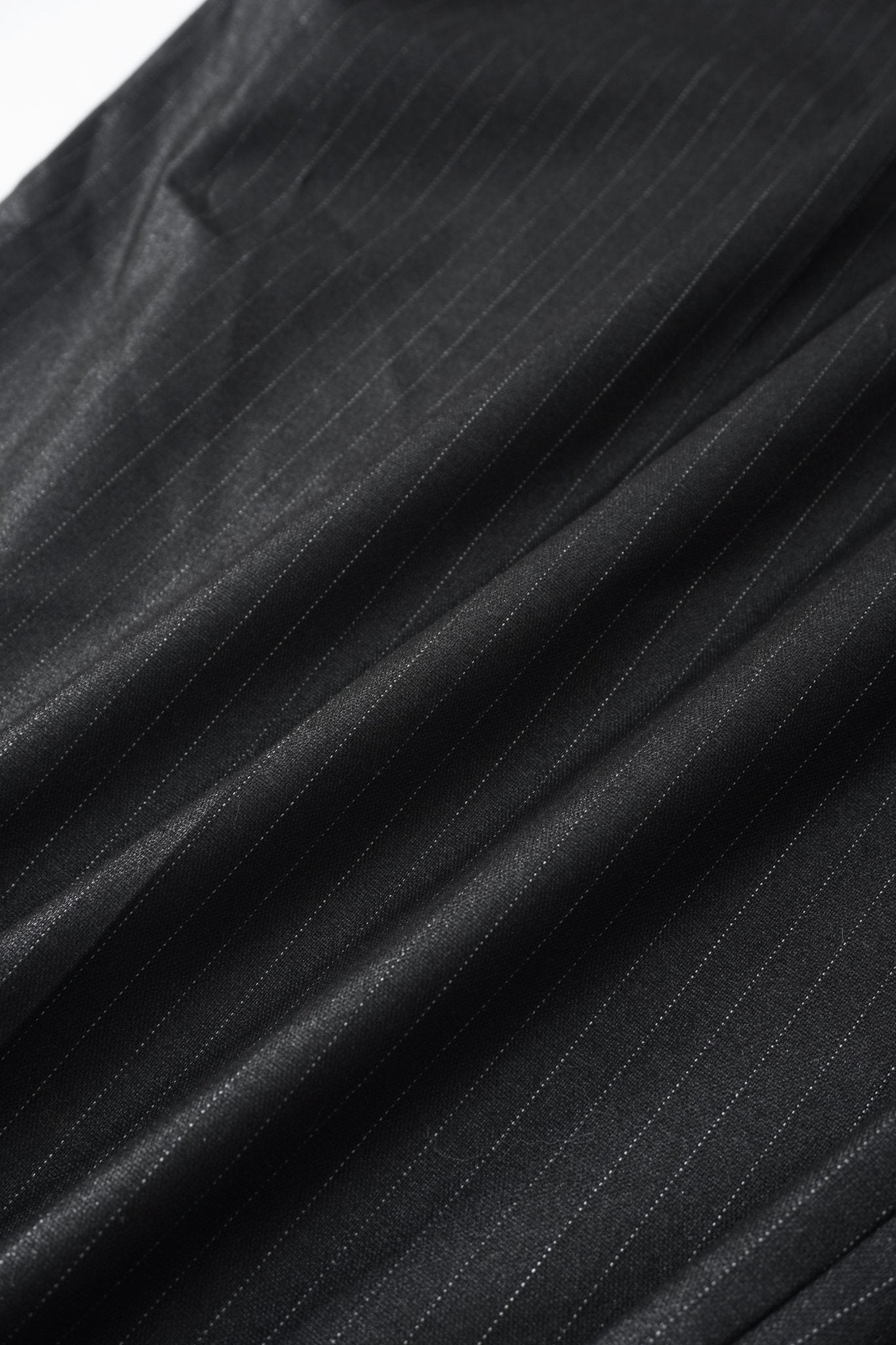 001A Wide Dress Pants - Shiny Black - MEG.S