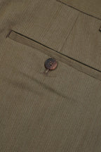 001B Wide Dress Pants - Dark Olive - MEG.S