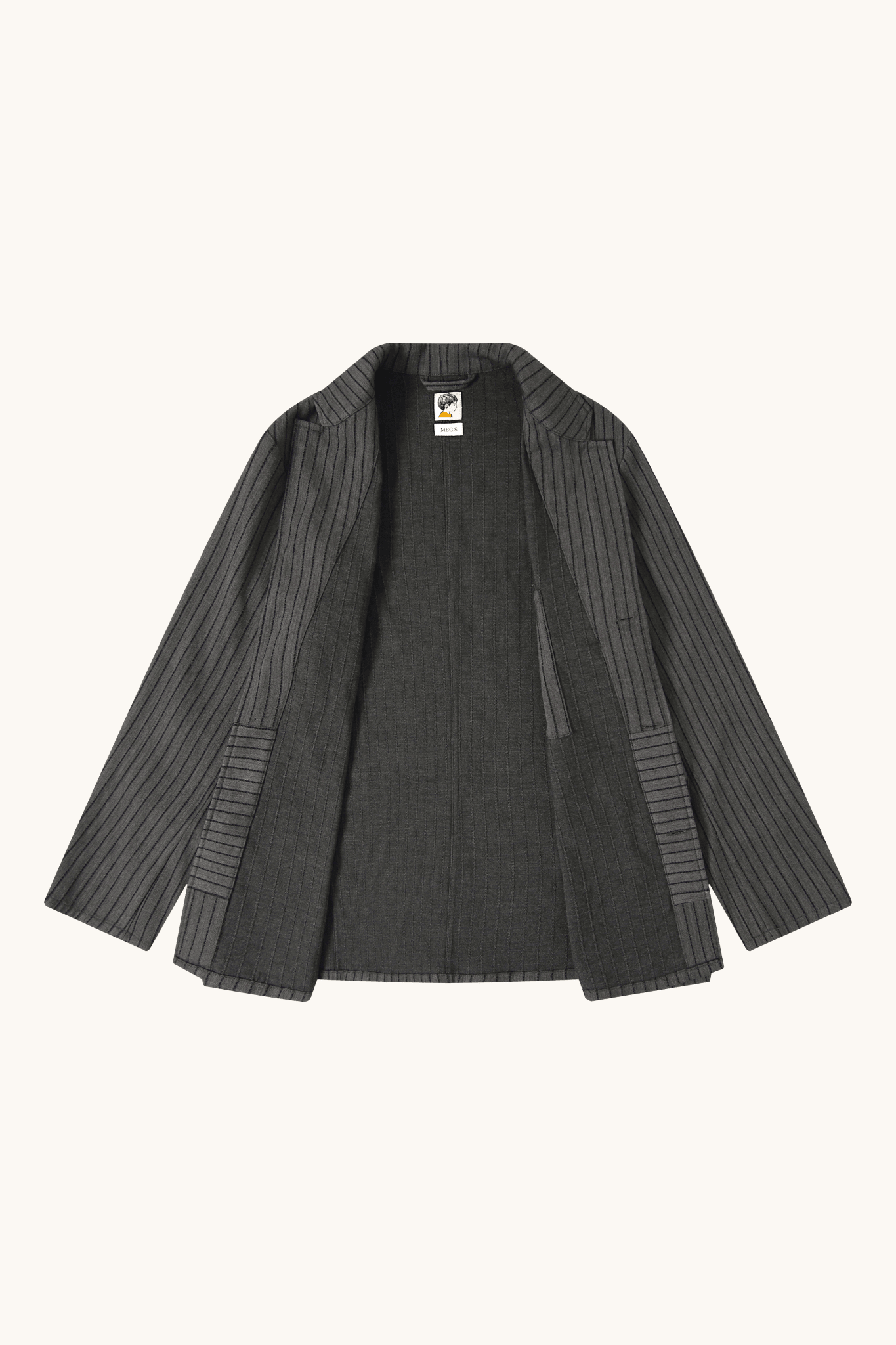 003A Worker Blazer - Charcoal - MEG.S