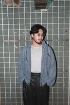 004 Net Jacket - Blue - MEG.S