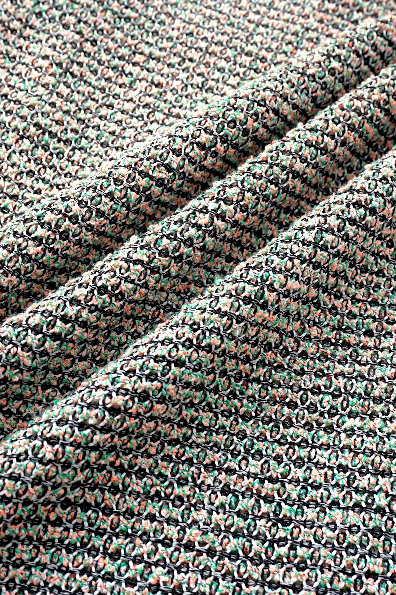 004 Net Jacket - Pale Pink & Sage - MEG.S