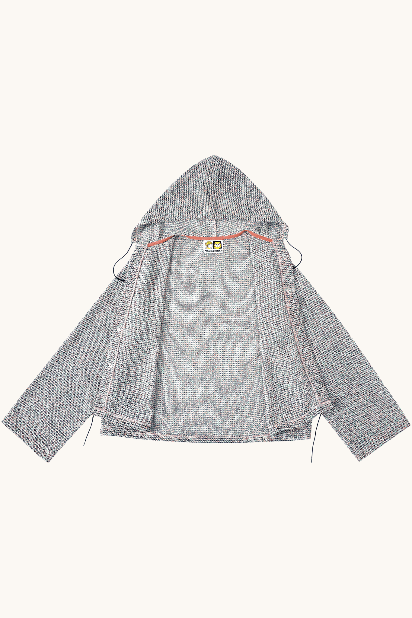 004 Net Jacket - Pale Pink & Sage - MEG.S