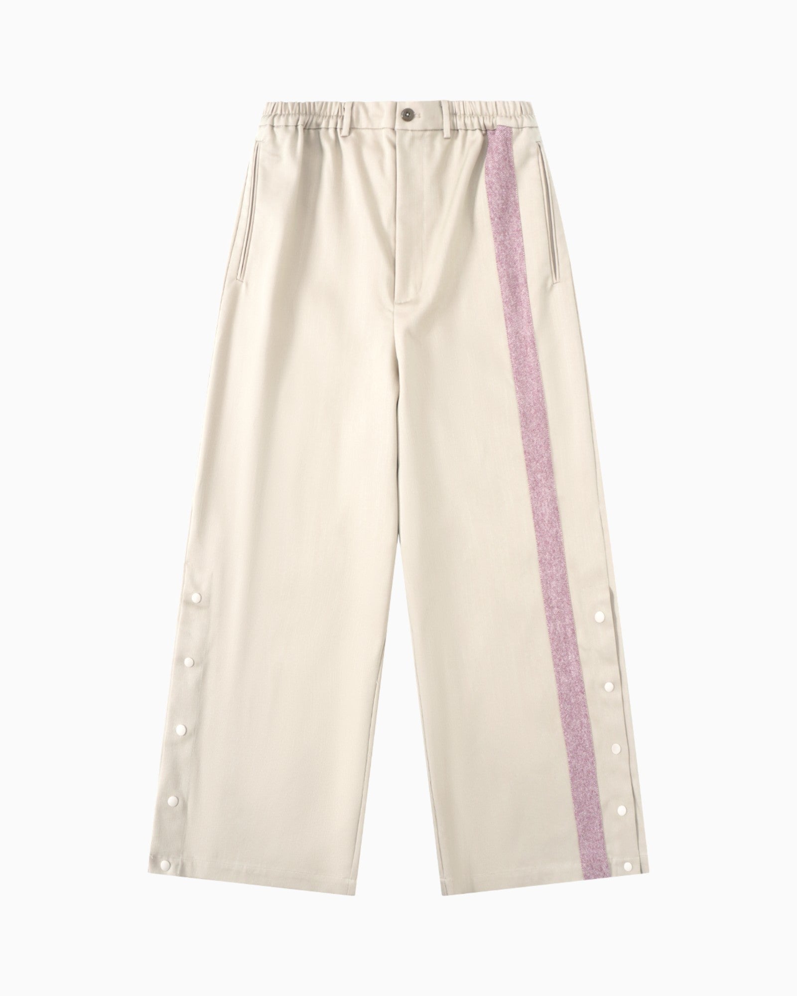 005 Track Chino Pants - Ivory & Purple - MEG.S