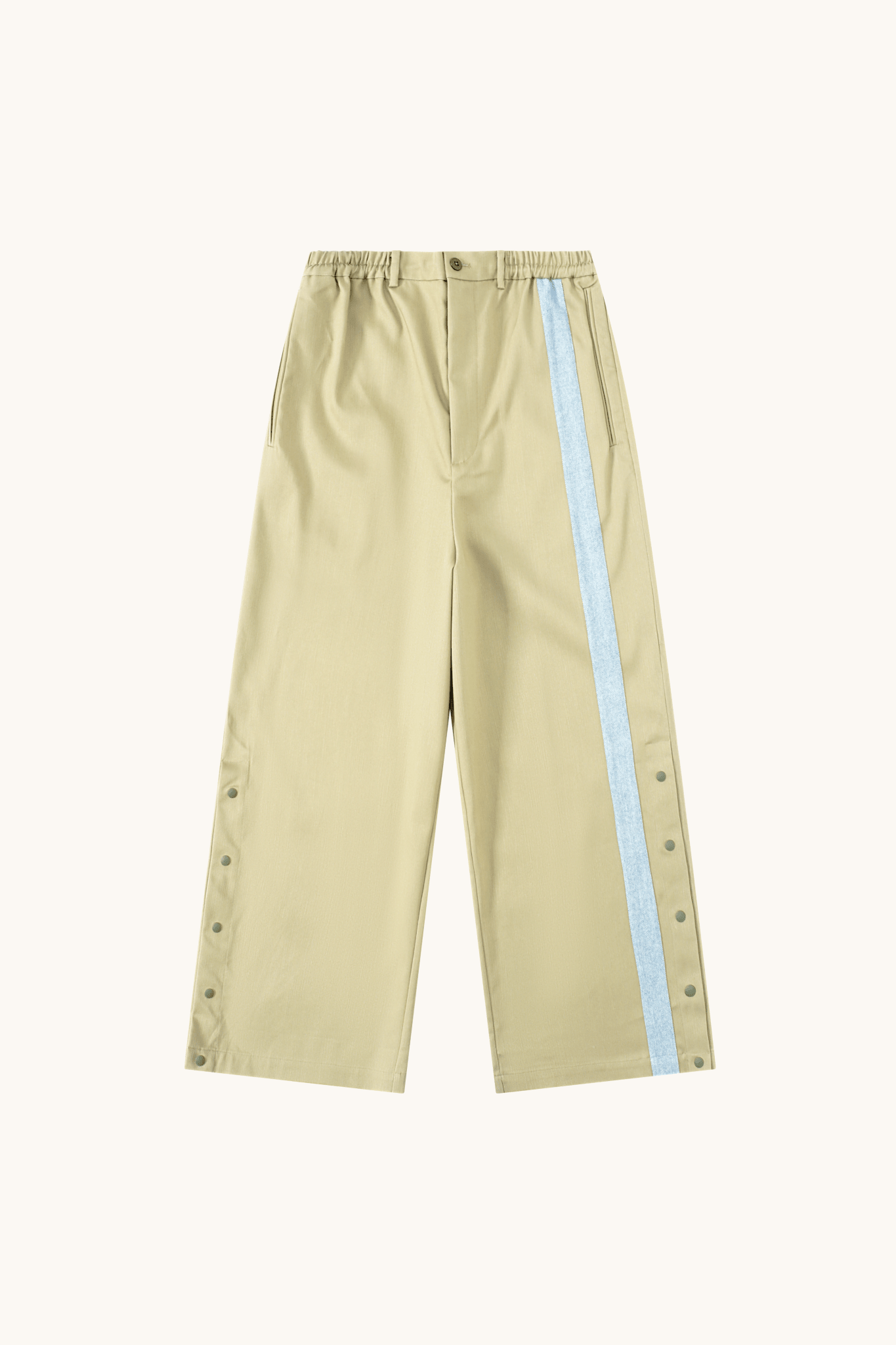 005 Track Chino Pants - Olive Buff & Blue - MEG.S