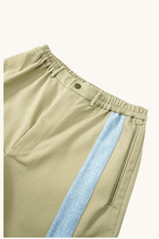 005 Track Chino Pants - Olive Buff & Blue - MEG.S