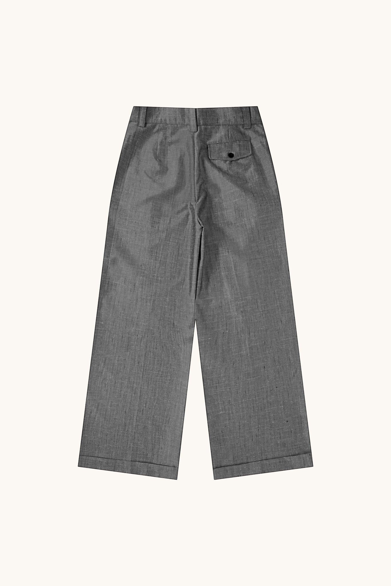 007 Pleated Chino - Grey - MEG.S
