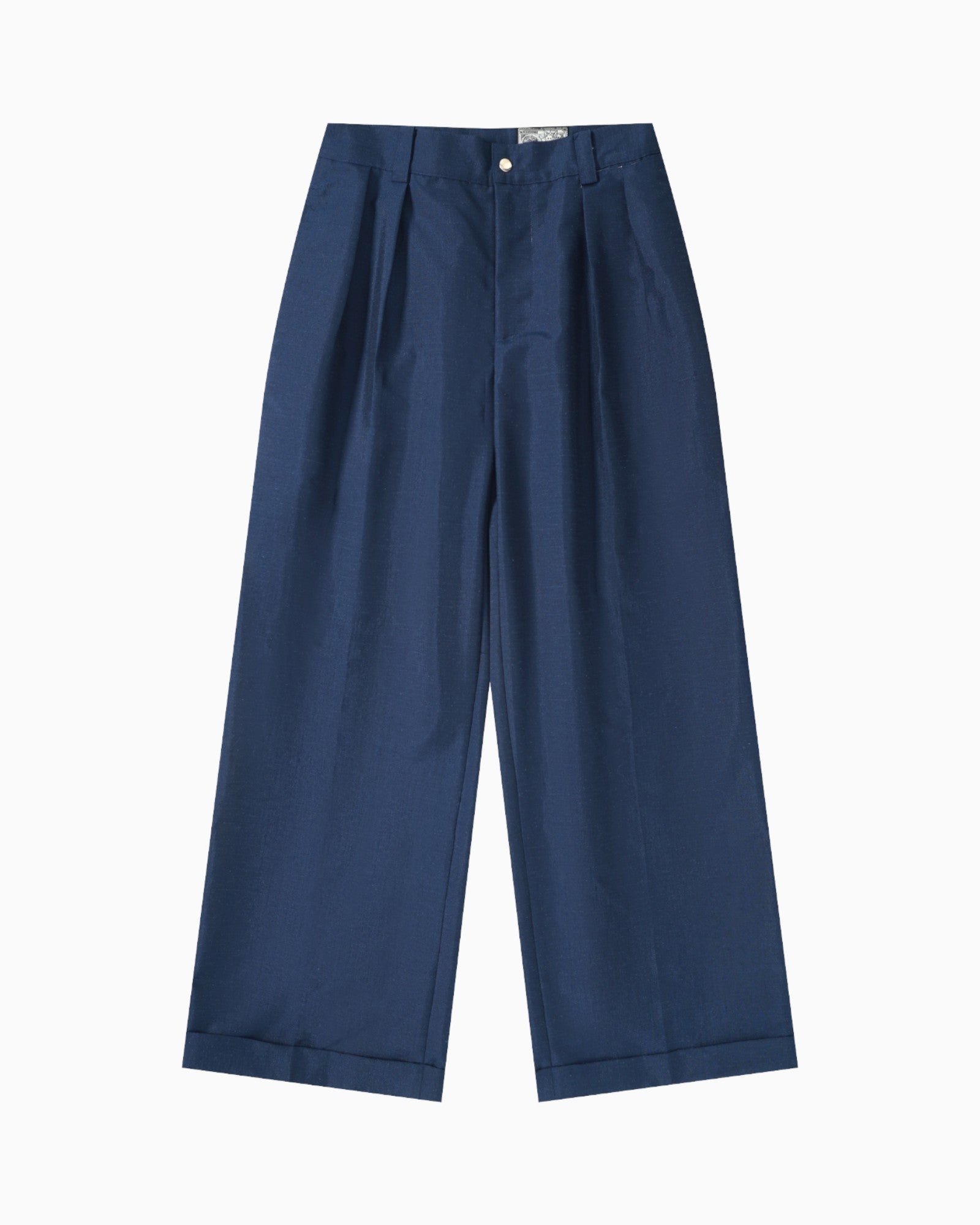007 Pleated Chino - Navy - MEG.S