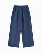 007 Pleated Chino - Navy - MEG.S