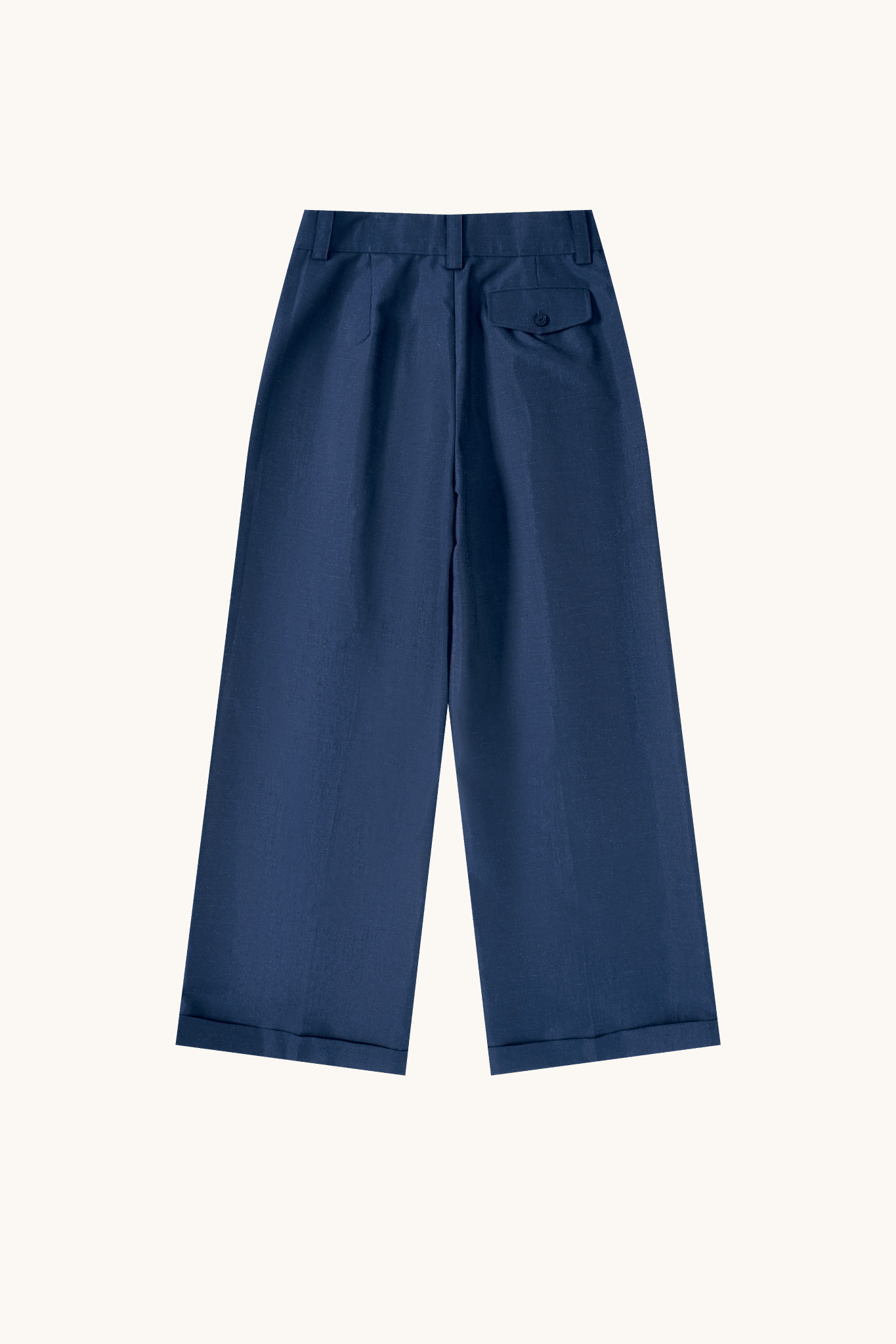 007 Pleated Chino - Navy - MEG.S