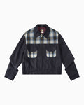 008 Ricky Jacket - Shadow Plaid Navy - MEG.S