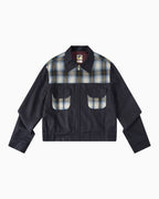 008 Ricky Jacket - Shadow Plaid Navy - MEG.S