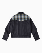 008 Ricky Jacket - Shadow Plaid Navy - MEG.S