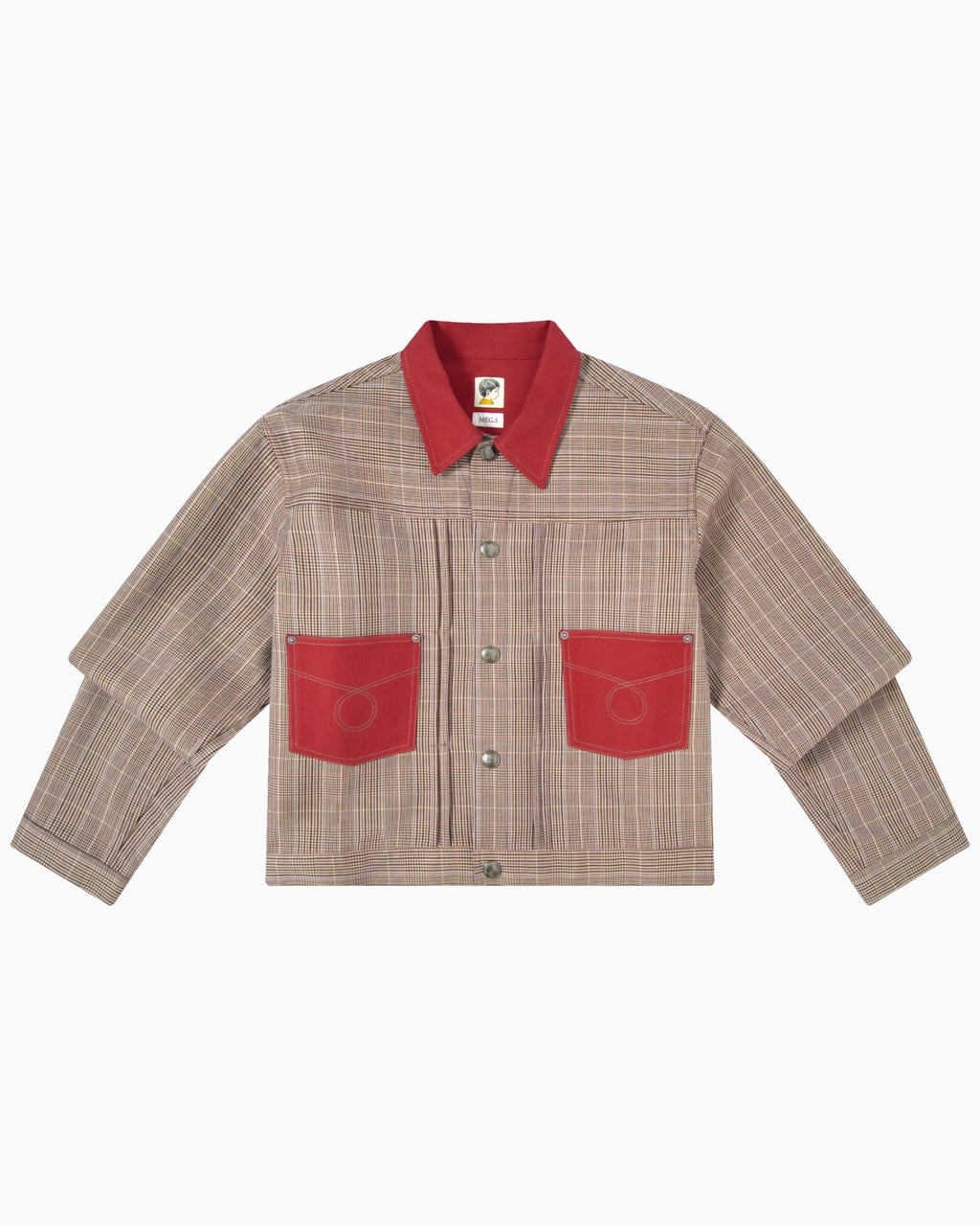 011 Two Pocket Jacket - Red - MEG.S