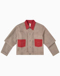 011 Two Pocket Jacket - Red - MEG.S