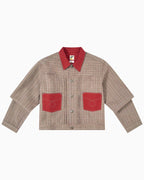 011 Two Pocket Jacket - Red - MEG.S