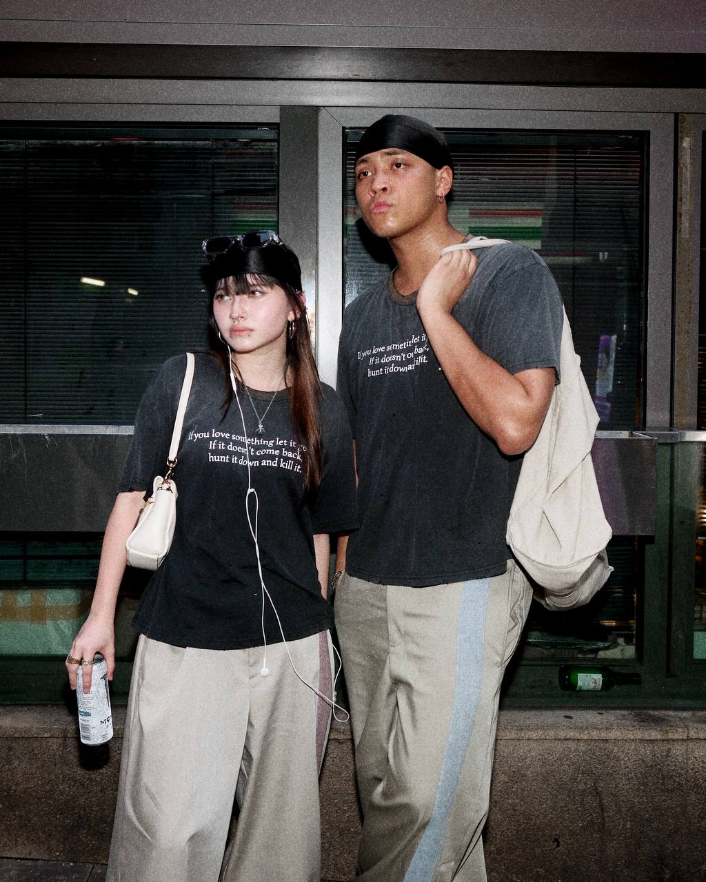 015 Message Tee - Faded Black - MEG.S