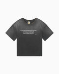 015 Message Tee - Faded Black - MEG.S