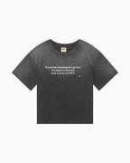 015 Message Tee - Faded Black - MEG.S