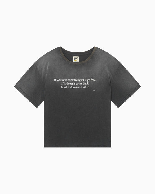 015 Message Tee - Faded Black - MEG.S