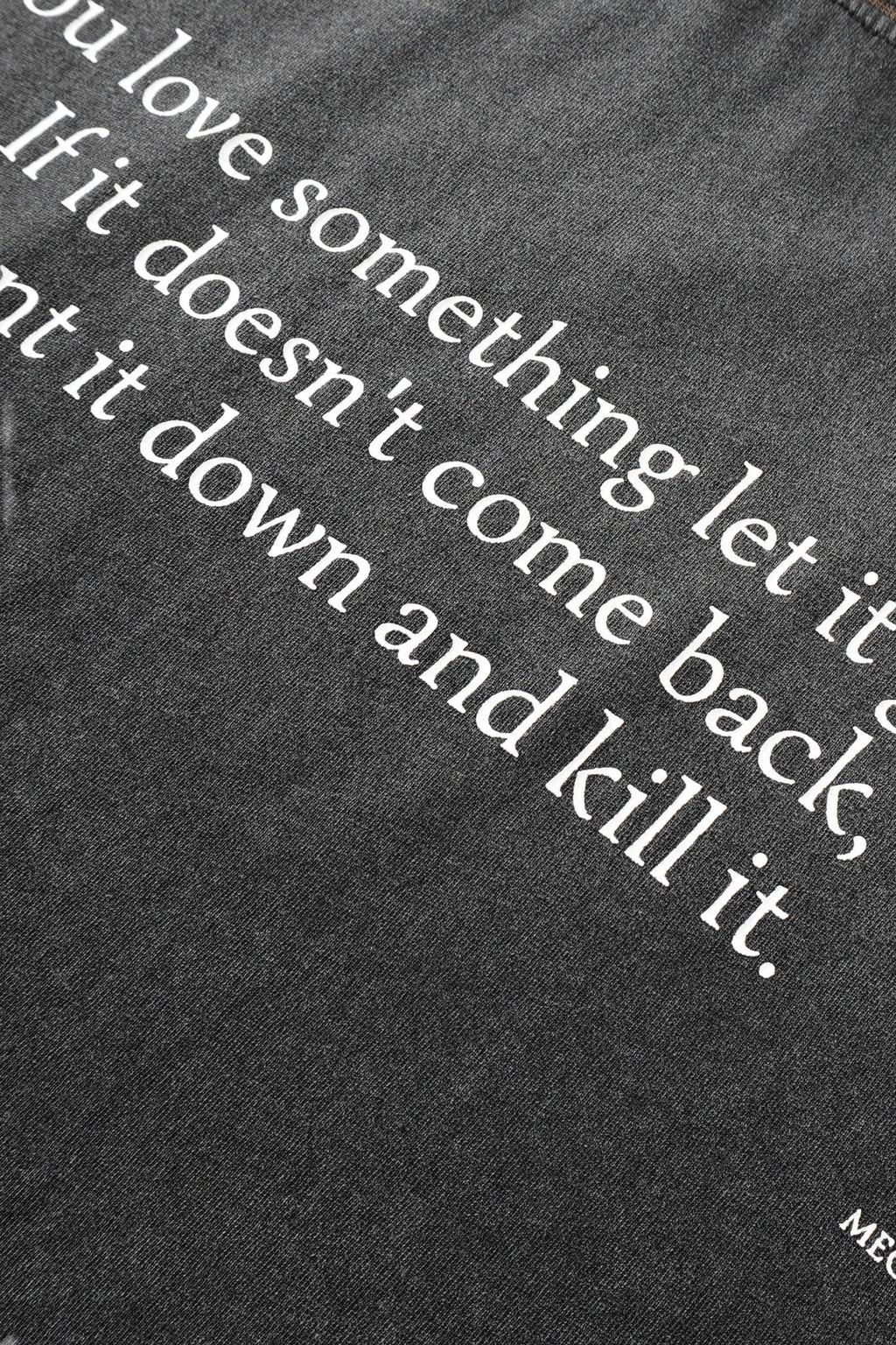 015 Message Tee - Faded Black - MEG.S