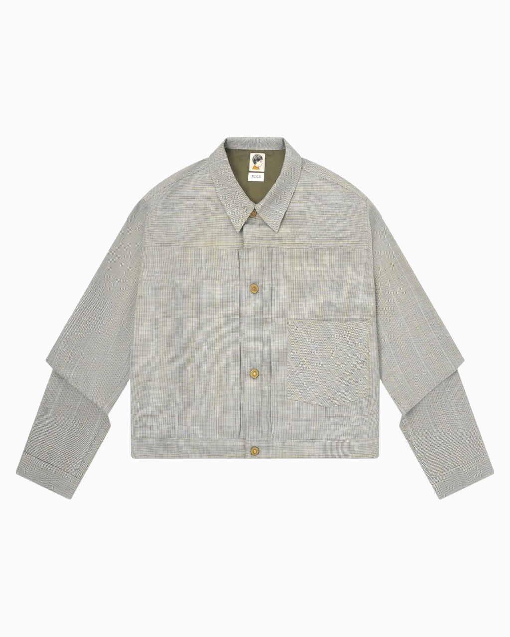 016 Single Pocket Jacket - Green - MEG.S