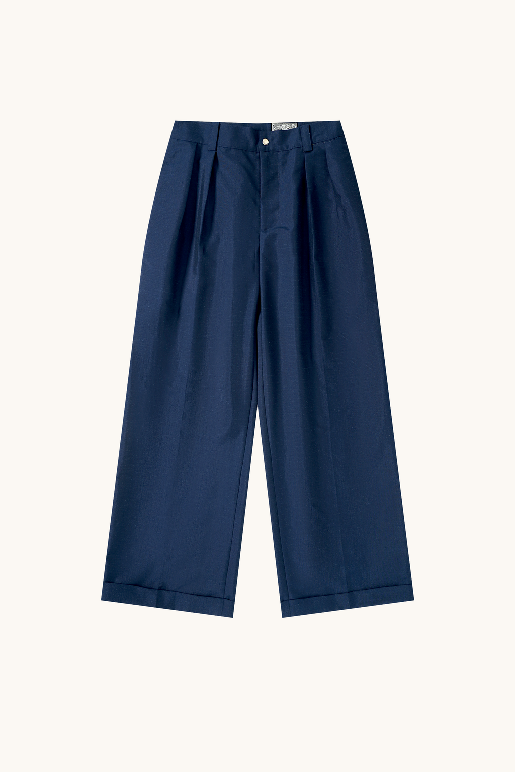 007 Pleated Chino - Navy