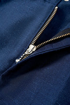 007 Pleated Chino - Navy