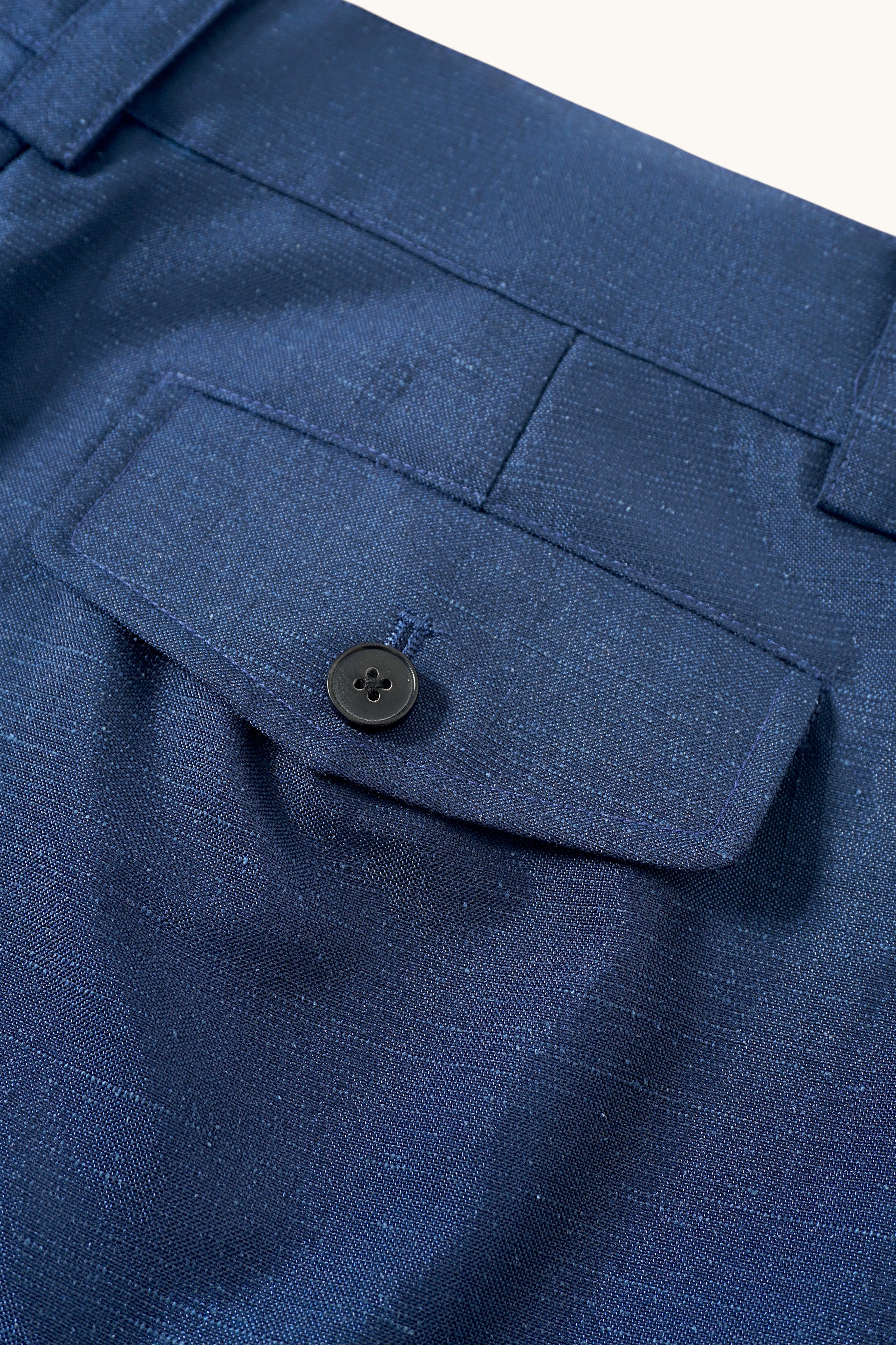 007 Pleated Chino - Navy