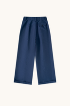 007 Pleated Chino - Navy