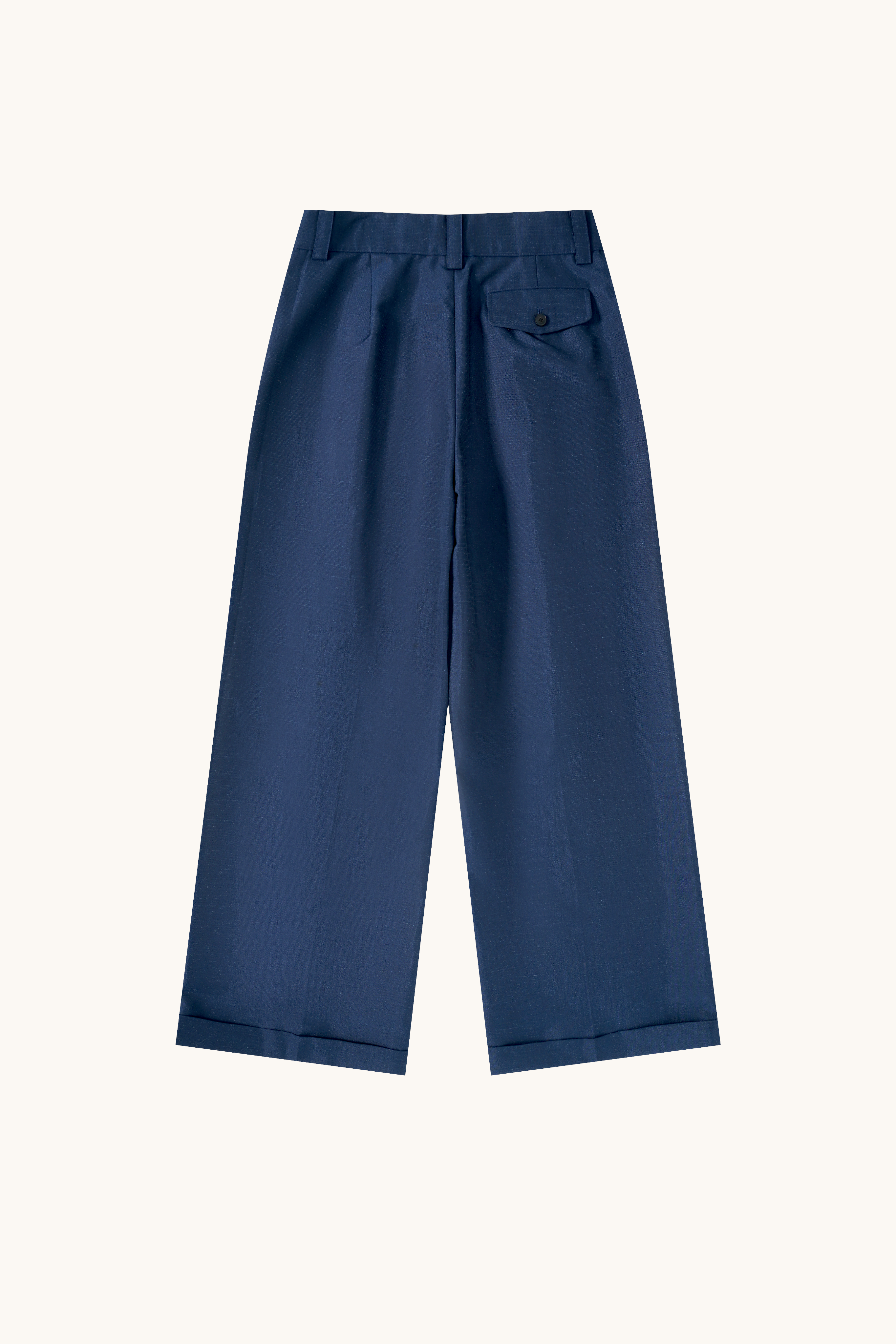 007 Pleated Chino - Navy