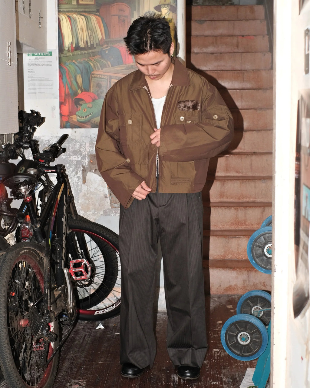 002 Fishing Jacket - Bark