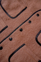 010 Vest Jacket  - Pink & Grey