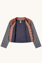 010 Vest Jacket  - Pink & Grey