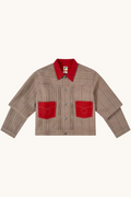 011 Two Pocket Jacket - Red