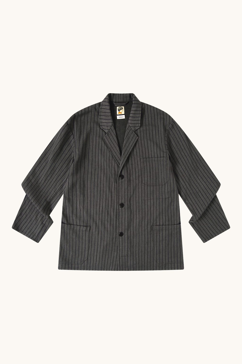 003A Worker Blazer - Charcoal