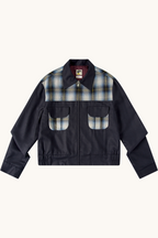 008 Ricky Jacket - Shadow Plaid Navy
