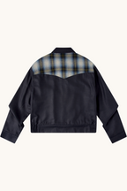 008 Ricky Jacket - Shadow Plaid Navy