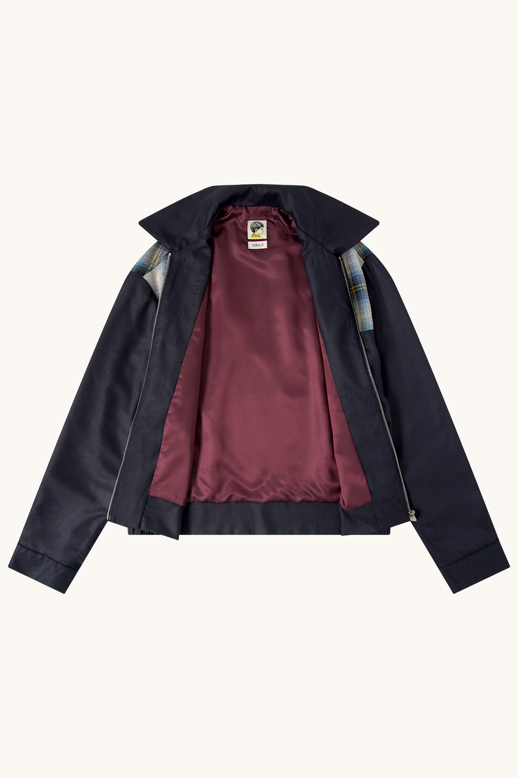 008 Ricky Jacket - Shadow Plaid Navy