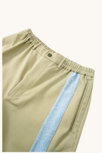 005 Track Chino Pants - Olive Buff & Blue