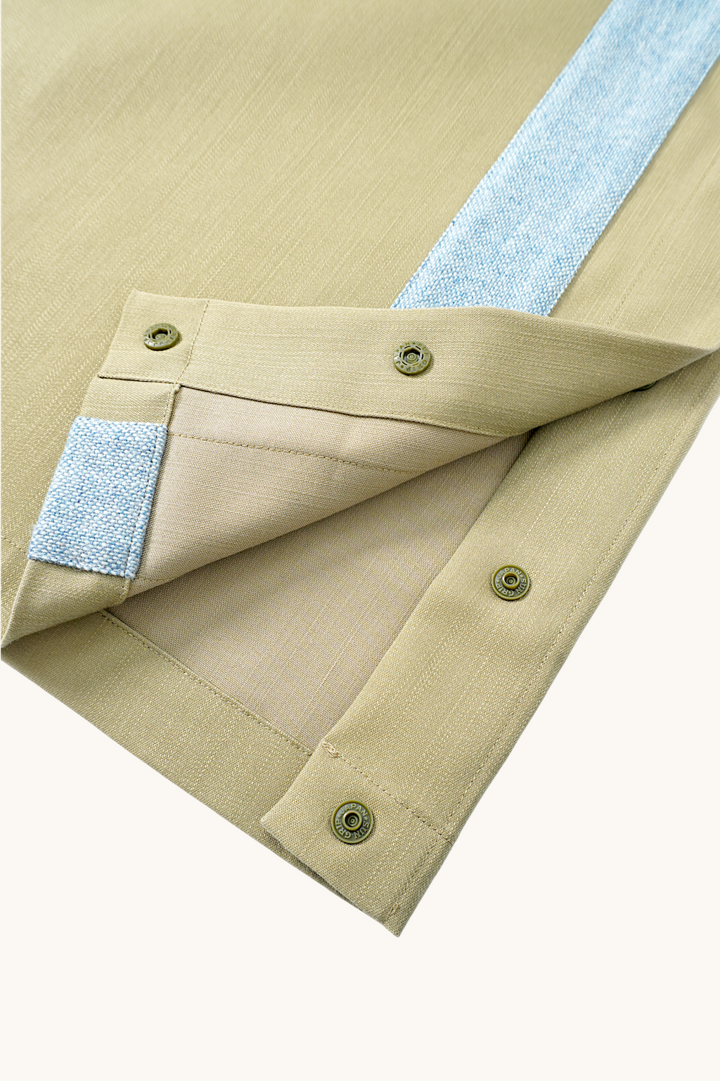 005 Track Chino Pants - Olive Buff & Blue