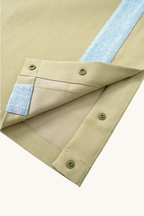 005 Track Chino Pants - Olive Buff & Blue