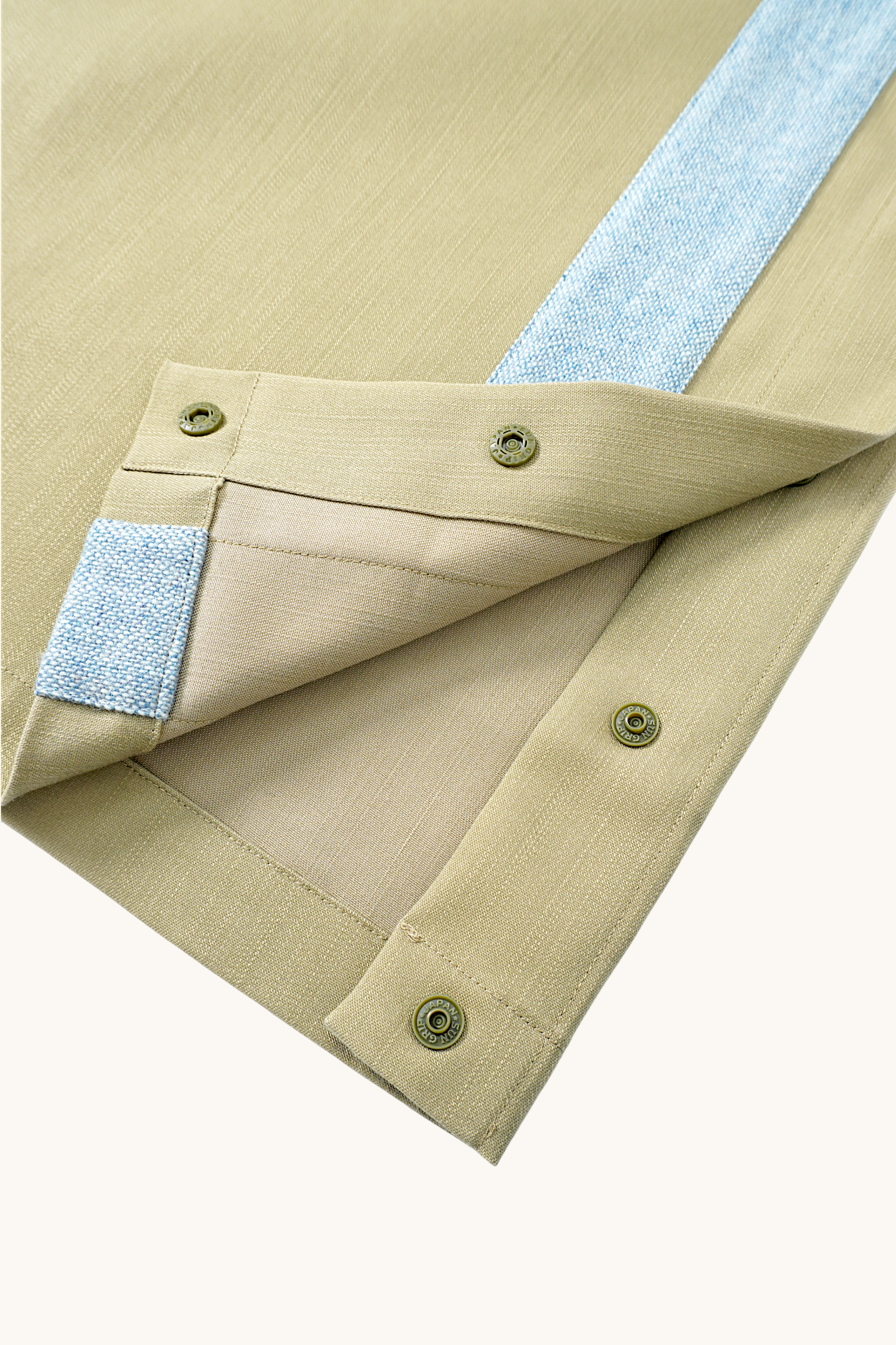005 Track Chino Pants - Olive Buff & Blue